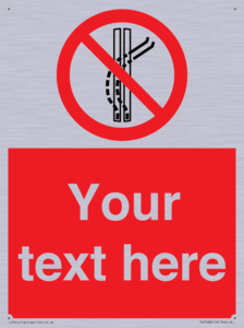 Custom prohibition Do not leave the tow track